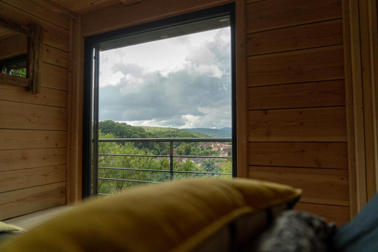 Le Moonloft Insolite Tiny-House Dans Les Arbres & 1 Seance De Sauna Pour 2 Avec Vue Panoramique Osenbach Exterior foto